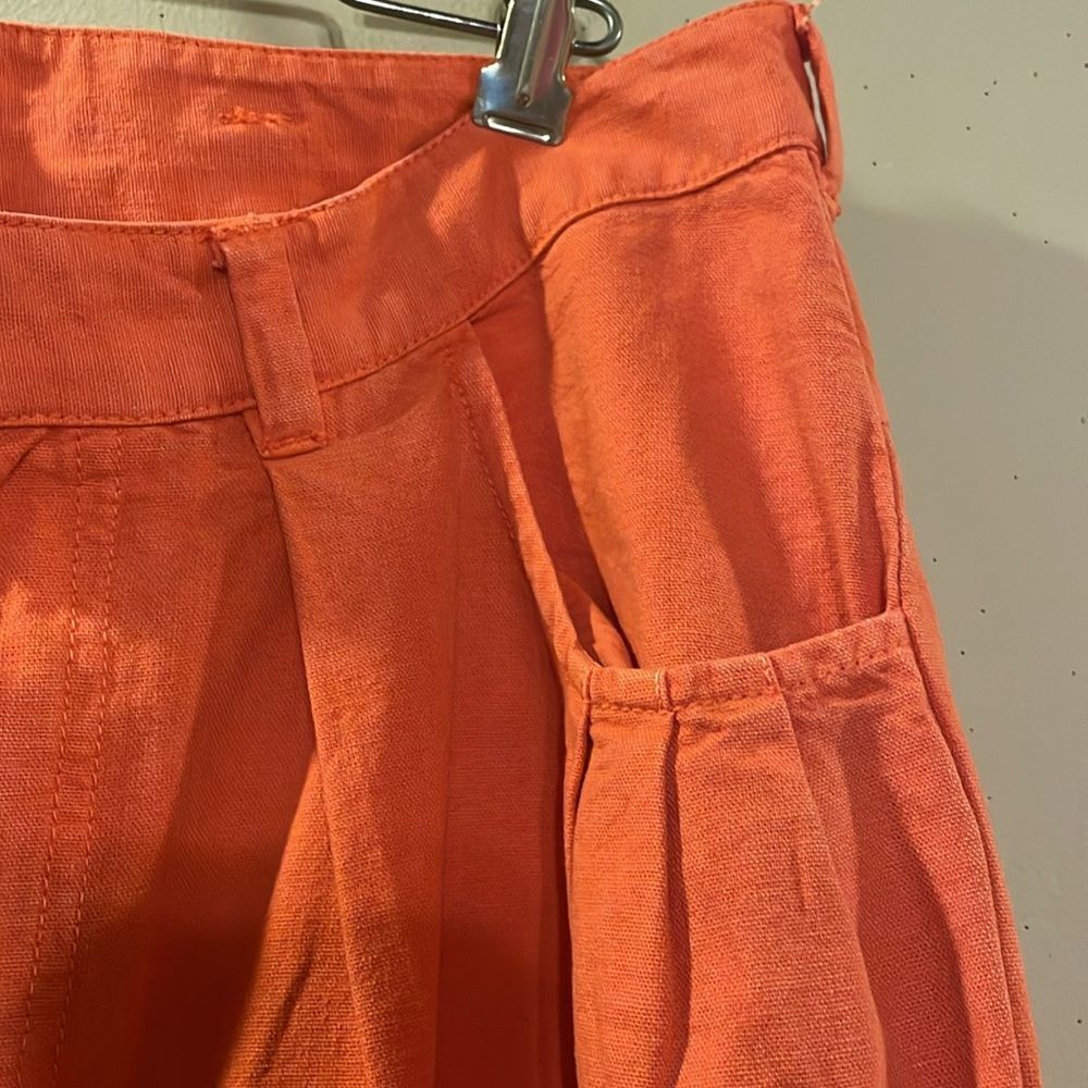 Free People Wide Leg Pants in Orange - Picture 8 of 15